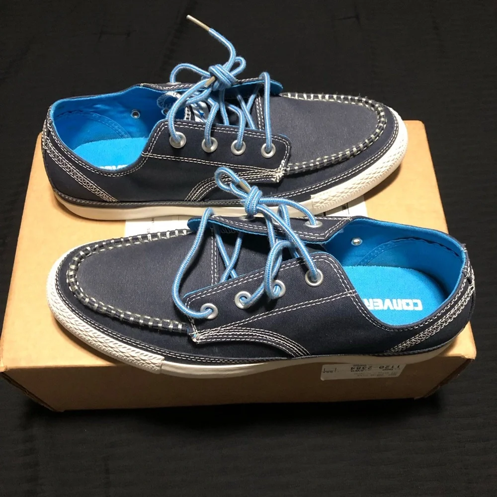Converse Men's Chuck Taylor All Star , Size 9.5, Shoreline Low Athletic Navy W